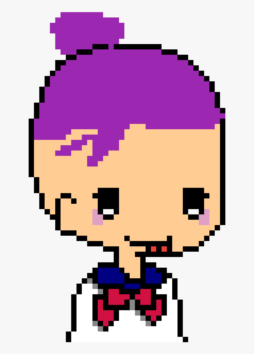 Little School Girl - Minecraft Sailor Moon Pixel Art, HD Png Download, Free Download