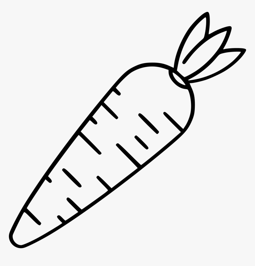 Carrot - Carrot Black And White, HD Png Download, Free Download