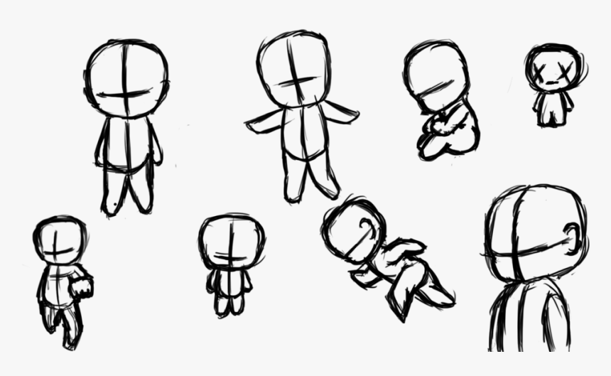 Chibis Drawing Sketch - Chibi Sketch Base, HD Png Download, Free Download