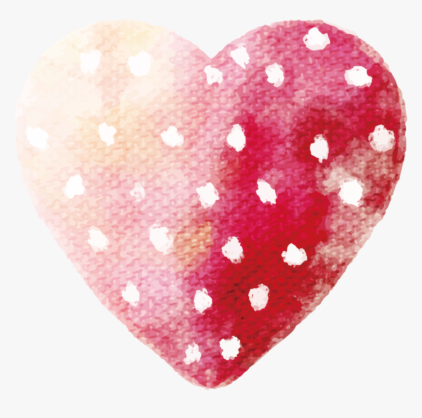 Clip Art Glitter Watercolor - Heart, HD Png Download, Free Download