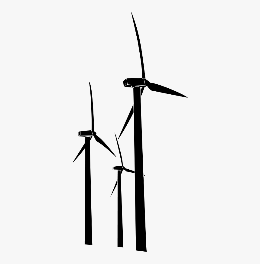 Wind Turbines - Wind Farm Clipart, HD Png Download - kindpng