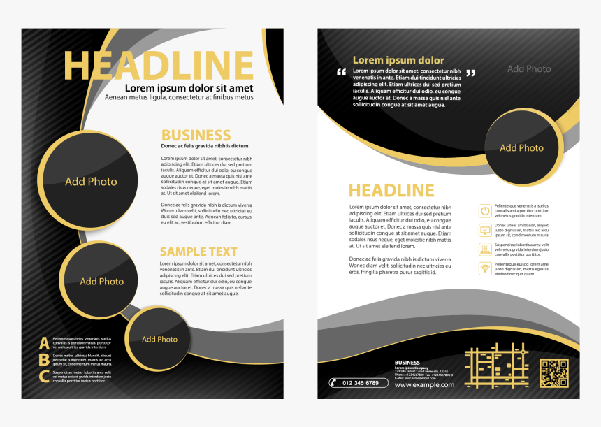 Transparent Flyer Design Png - Brochure Design In Single Page, Png Download, Free Download