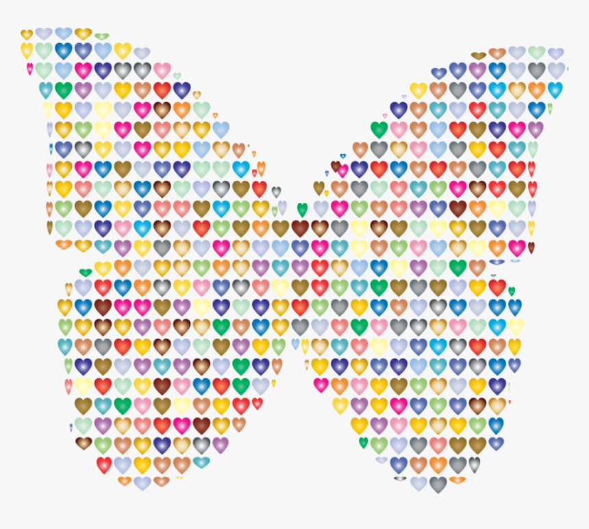 Butterfly Computer Icons Heart Watercolor Painting - Clip Art Colorful Butterfly, HD Png Download, Free Download