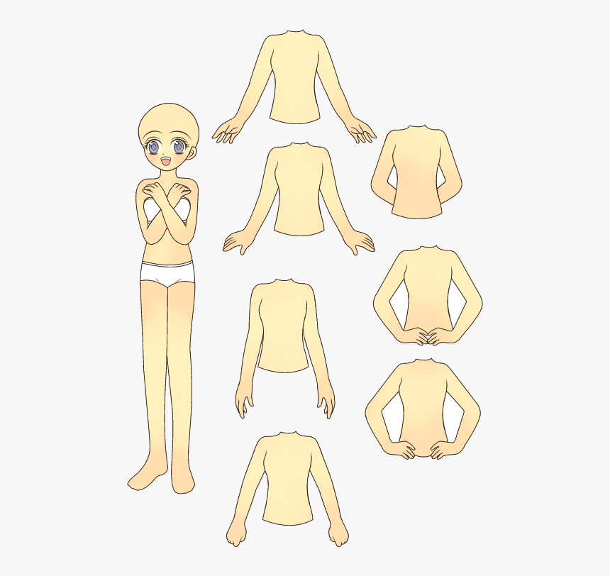 Paper Doll - Anime Paper Doll, HD Png Download, Free Download