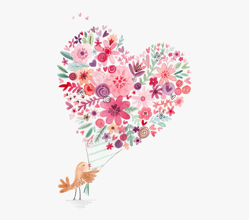 Coeur Tube Png Corazones - Watercolor Pink Heart Png, Transparent Png, Free Download