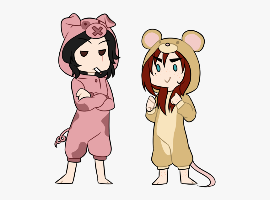 Chibi Girl Drawing - Chibi In Onesie Drawing, HD Png Download, Free Download