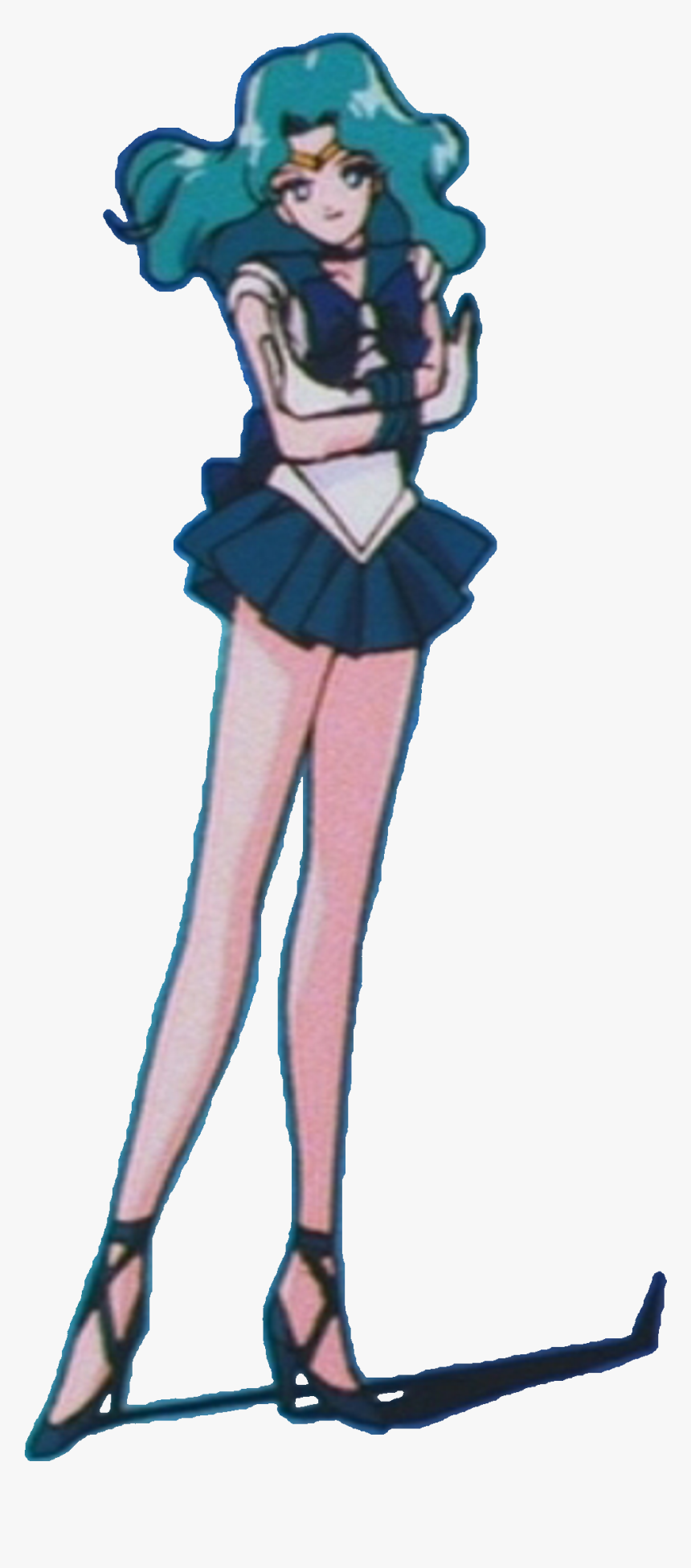 Sailor Neptune"s Final Pose In The First Anime - Sailor Neptune Pose, HD Png Download, Free Download