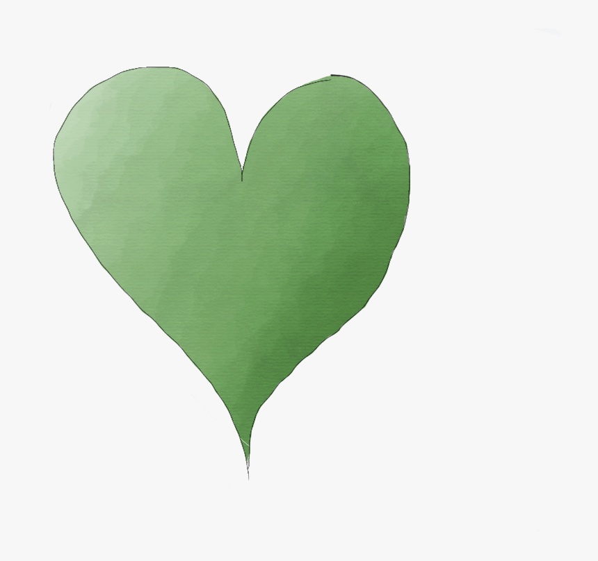 Green Heart - Green Heart Png, Transparent Png, Free Download