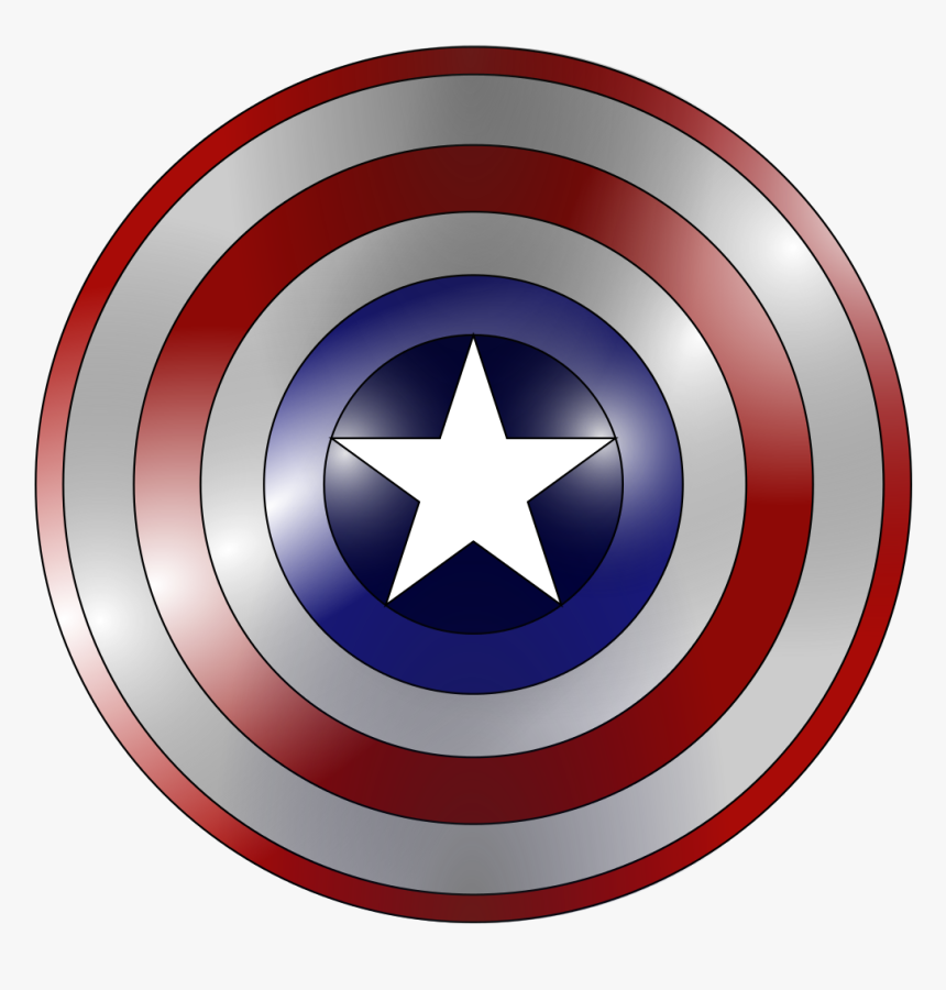 Captain America Cartoon Shield, HD Png Download, Free Download