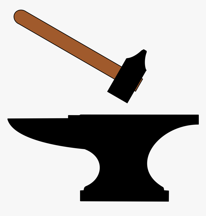 Blacksmith Anvil Forge Hammer Clip Art - Blacksmith Hammer Clipart, HD Png Download, Free Download
