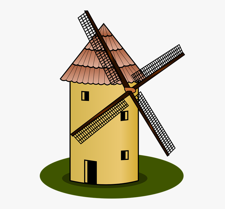 Windmill, Mill, Wind Power, Farm, Wind Turbine - Mill Clipart, HD Png Download, Free Download