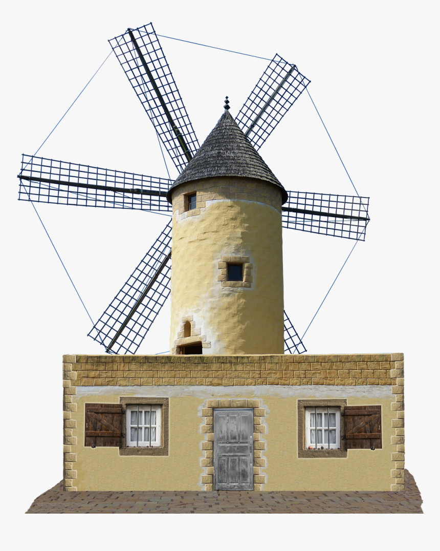 Windmill Mill Dutch Windmill Free Picture - Windmills Of Campo De Criptana, HD Png Download, Free Download