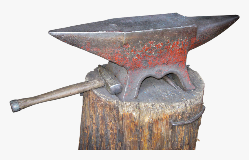 Anvil, Hammer, Blacksmith, Forge, Iron, Craft, Metal - Forge Png, Transparent Png, Free Download