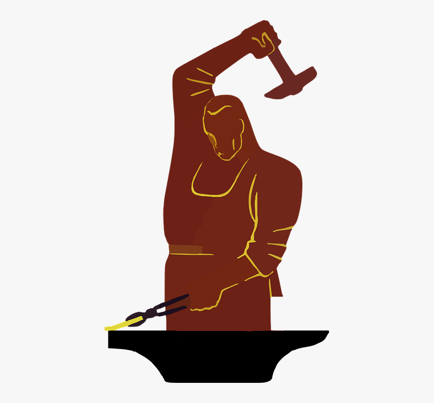 Blacksmith, Forging, Smith, Forger, Hot, Hammer, Metal - Works Progress Administration Poster, HD Png Download, Free Download
