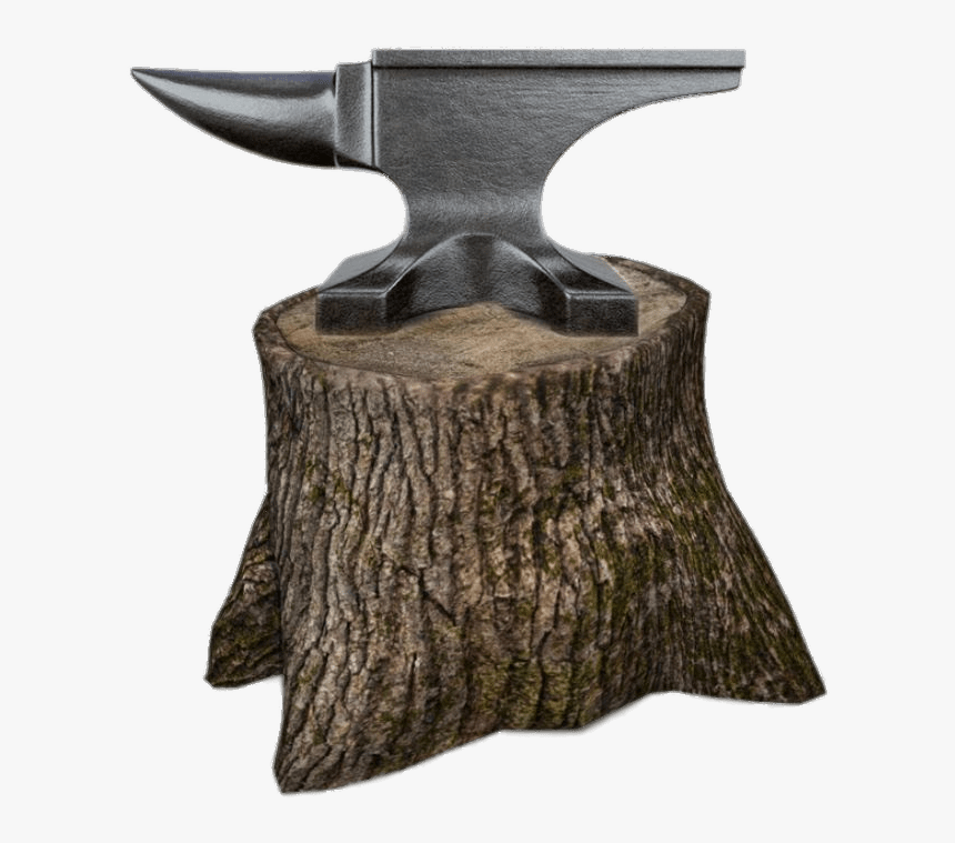 Anvil On Wood Block - Anvil, HD Png Download, Free Download