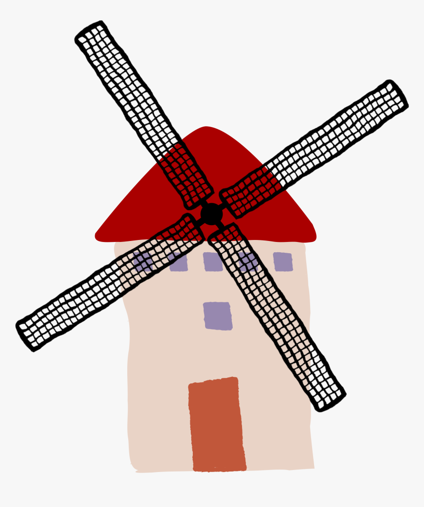 Crooked Windmill 3 Clip Arts - Clip Art, HD Png Download, Free Download