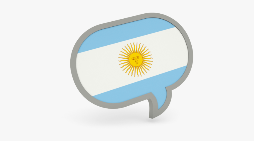 Speech Bubble Icon - Argentina Flag Speech Bubble, HD Png Download, Free Download