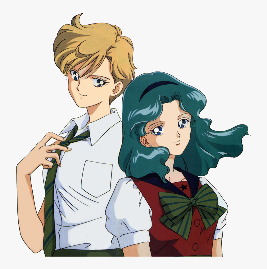 Sailor Moon, Michiru Kaioh, And Sailor Uranus Image - Sailor Moon Haruka Y Michiru, HD Png Download, Free Download