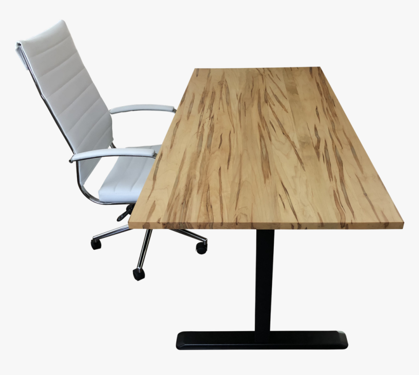 Ambrosia Maple Desk Top With Chair And Standing Desk - Desk, HD Png Download, Free Download