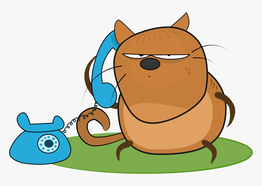 Katze Mit Telefon Clip Arts - Talk To Animals Cartoon, HD Png Download, Free Download