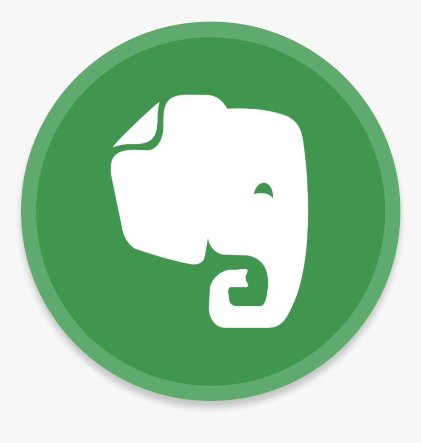 Drawing Vector Evernote - Circle Evernote Icon, HD Png Download, Free Download