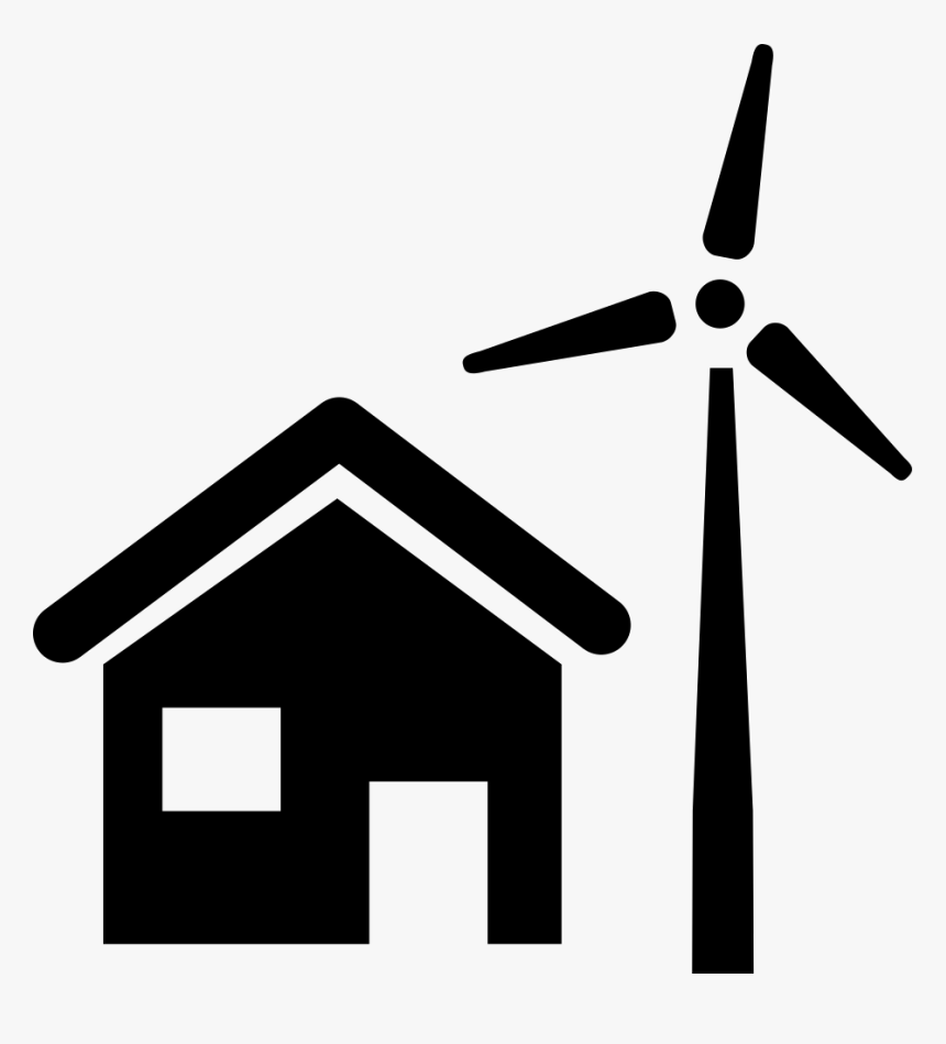 Rural House With Wind Mill - Rural Icon, HD Png Download, Free Download