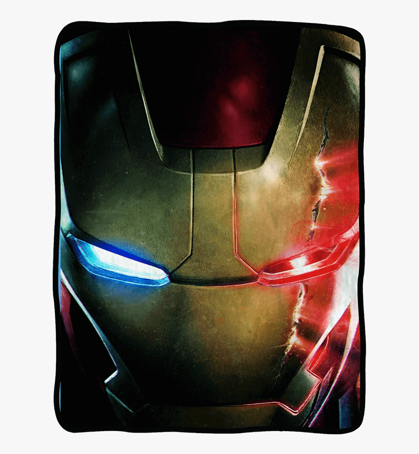 Avengers 2 Iron Man Face Fleece Blanket - Iron Man Avengers 2 Poster, HD Png Download, Free Download