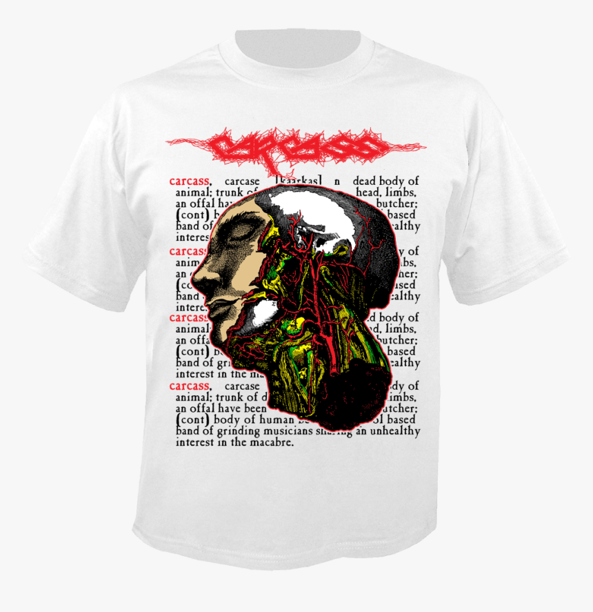 Carcass Shirt White , Png Download - Active Shirt, Transparent Png, Free Download