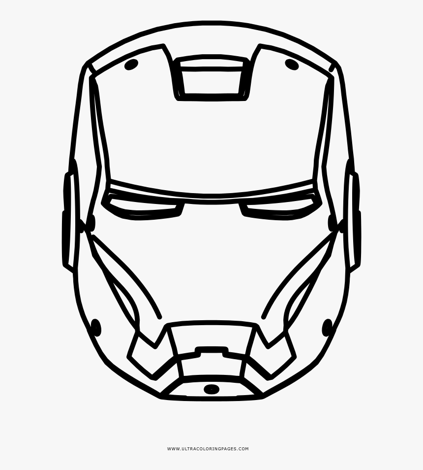 Iron Man Coloring Page - Iron Man Coloring Page Symbol, HD Png Download