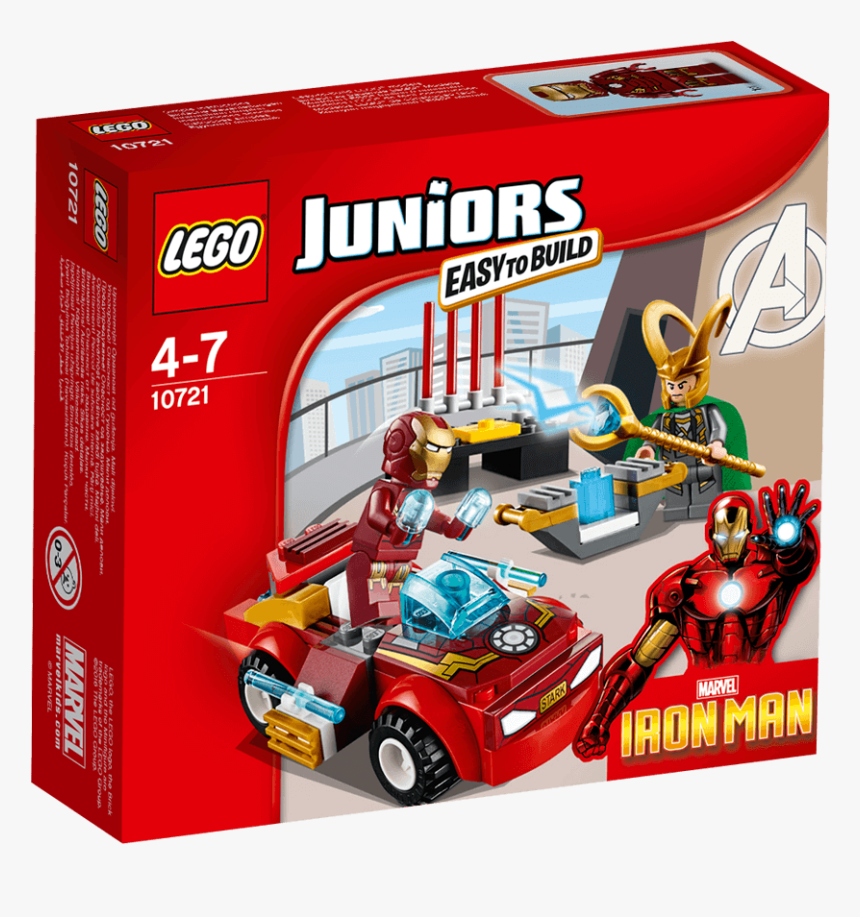 Lego 10721 Juniors Iron Man Vs Loki - Lego Loki Iron Man, HD Png Download, Free Download