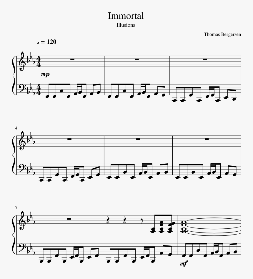 Hollow Knight Piano Sheet Music, HD Png Download, Free Download