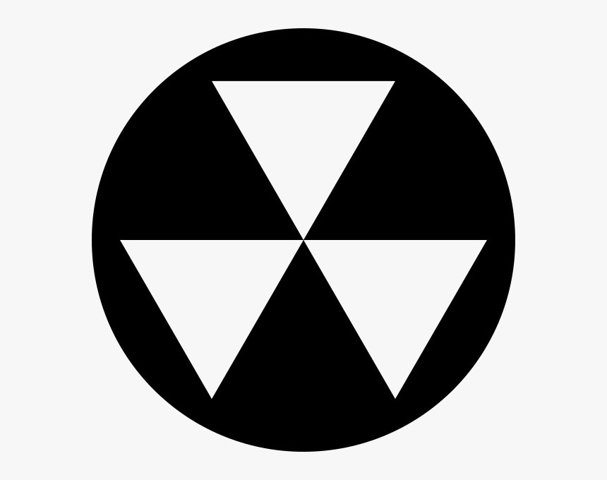 Fallout Shelter Symbol - Fallout Shelter Sign Black And White, HD Png Download, Free Download