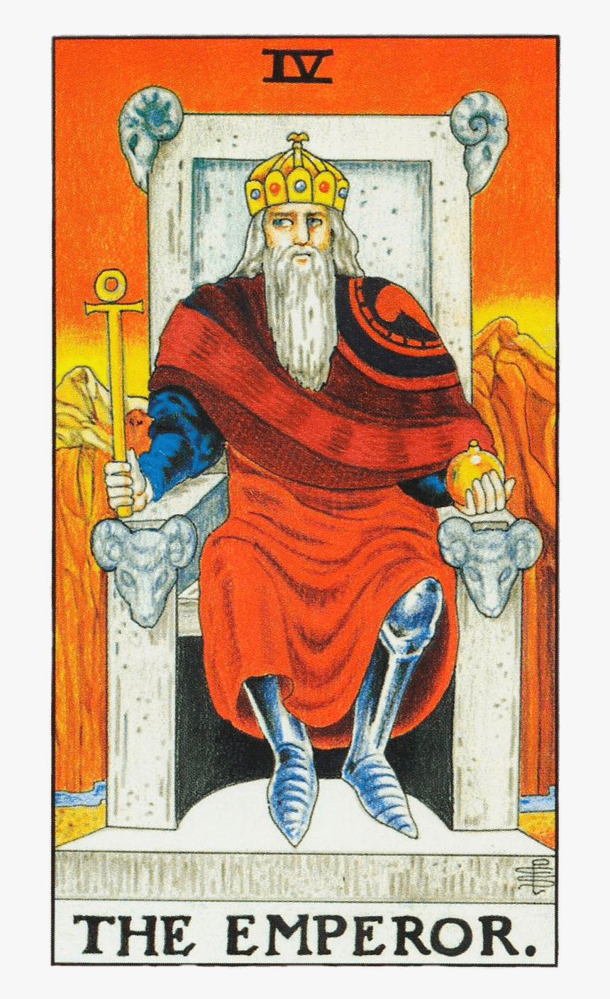 Tarot Card The Emperor - Emperor Tarot, HD Png Download - kindpng