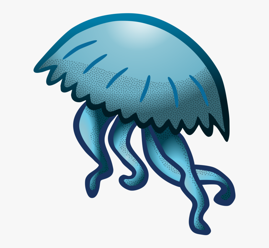 Transparent Zooplankton Clipart - Ocean Jellyfish Clipart, HD Png Download, Free Download
