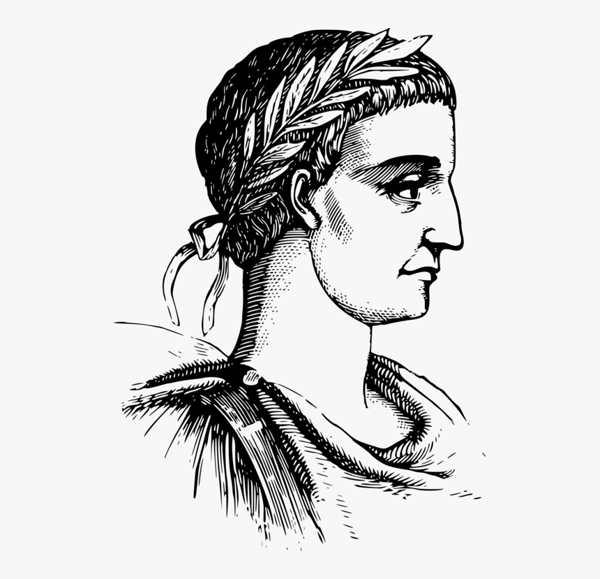 Hairstyle,art,monochrome Photography - Roman Empire Drawing, HD Png Download, Free Download
