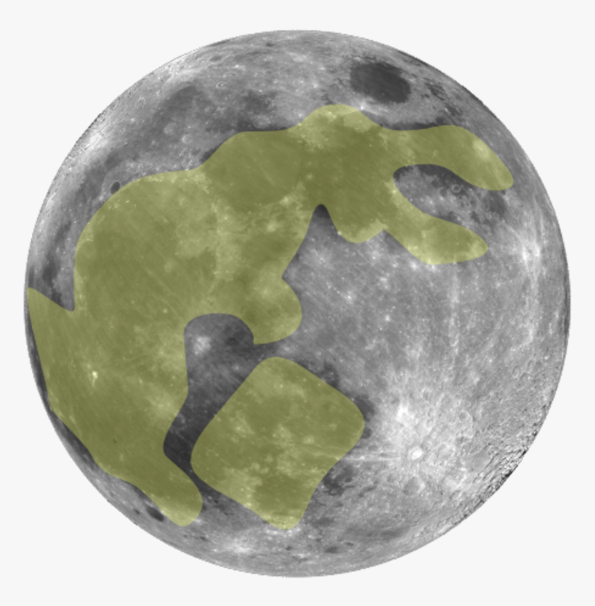 Rabbit In The Moon Standing By Pot - Otsukimi Rabbit In The Moon, HD Png Download, Free Download