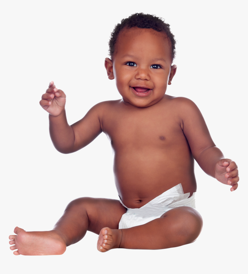 Transparent Newborn Baby Png - African Baby In Diaper, Png Download, Free Download