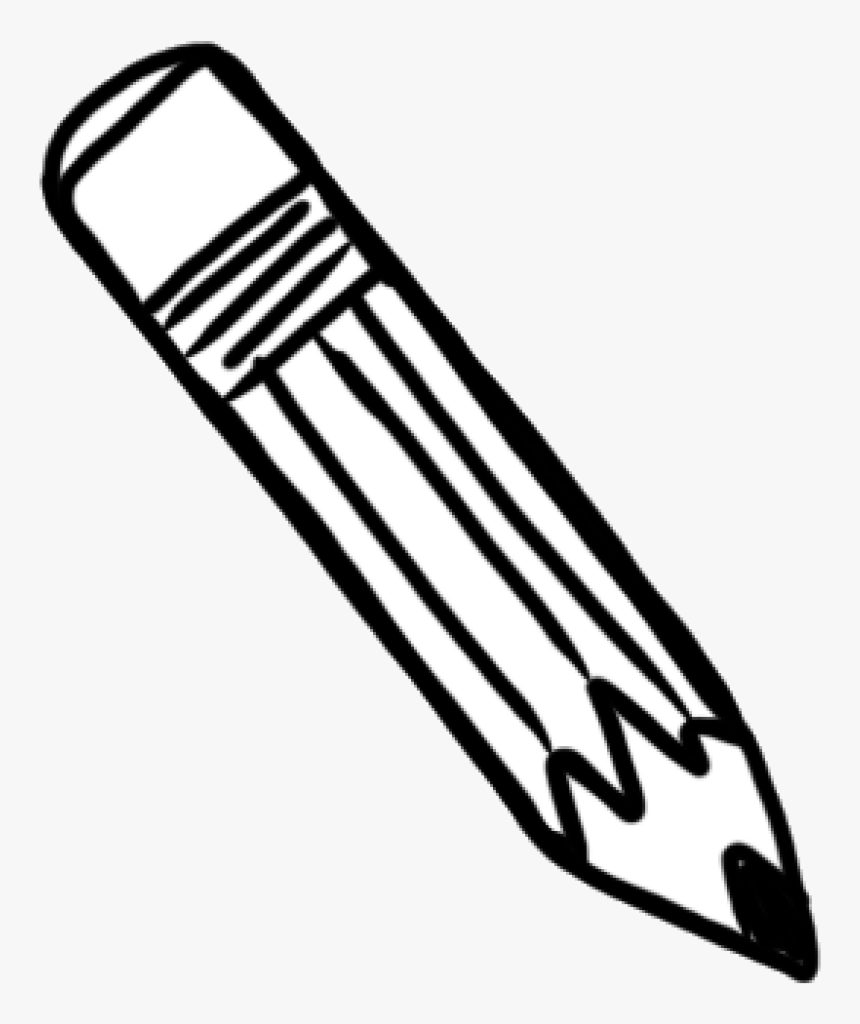 Black And White Png Of Pencil & Transparent Images - Pencil Clipart Bla...