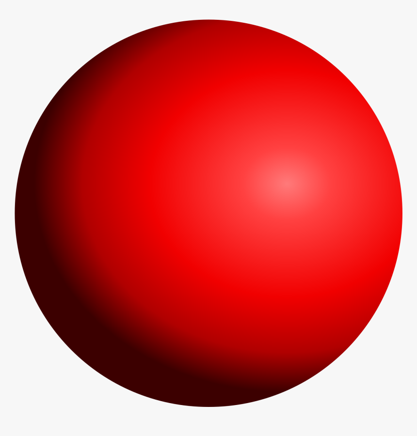 Clip Art Shaded Sphere - Red Circle Sphere, HD Png Download, Free Download