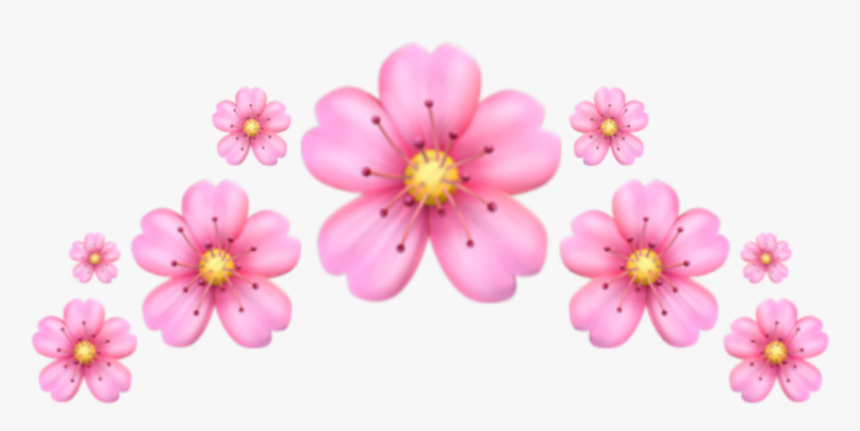 Emoji Crown Pink Flower Corona