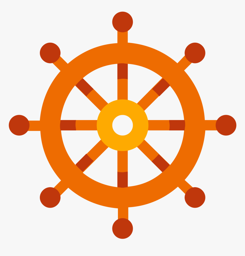 Ship Wheel Icon - Ship Wheel Silhouette Clipart, HD Png Download, Free Download