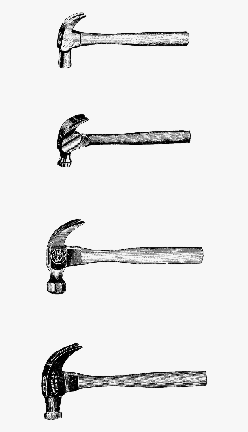 Vintage Hammer Drawing, HD Png Download, Free Download