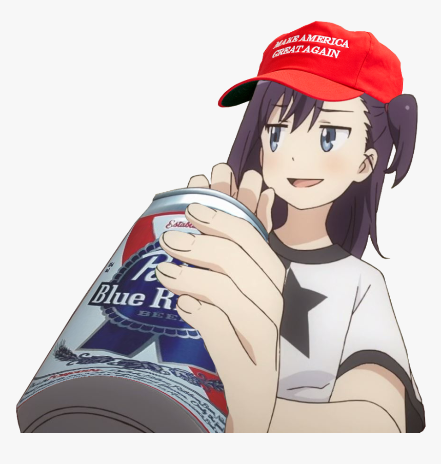 View 1462085998823 , - Anime Girl Make America Great Again, HD Png Download, Free Download