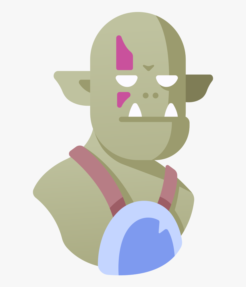 Orc Icon - Ogre Flat Illustration, HD Png Download, Free Download