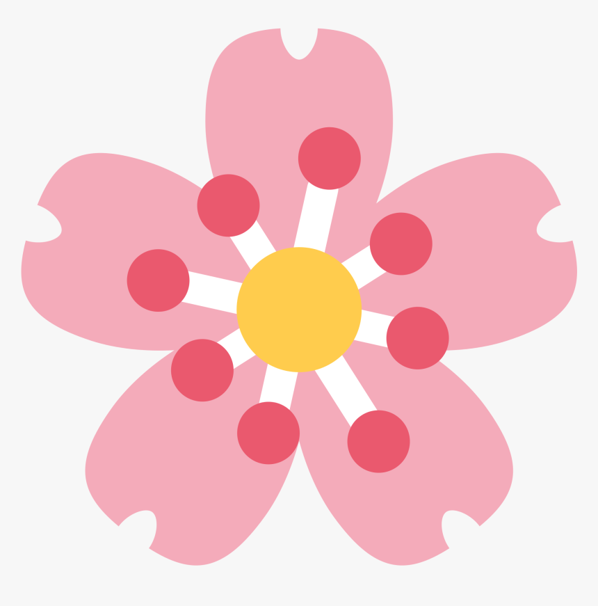 Cherry Blossom Emoji, HD Png Download, Free Download