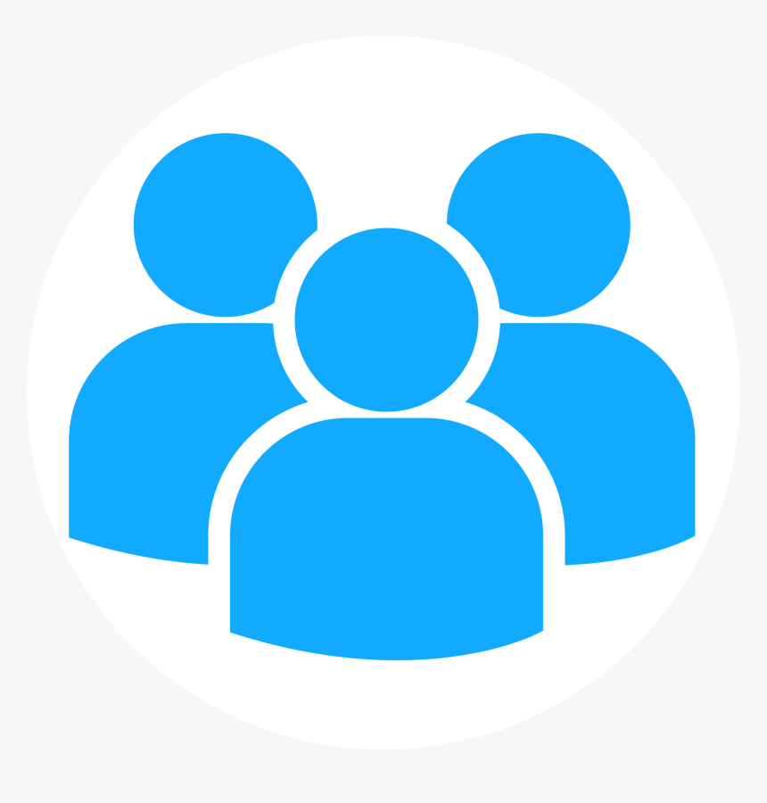 Clip Art Blue People Icon - People Icon Blue Png, Transparent Png, Free Download