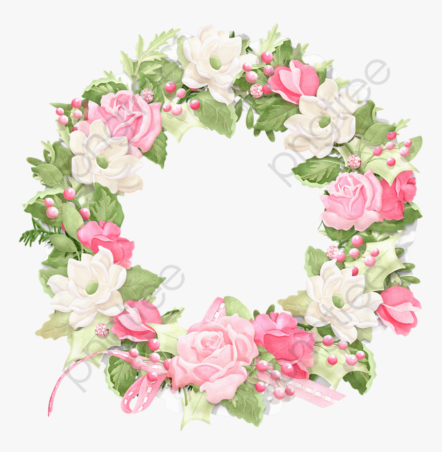 Flowers Ring Png - Rose Wreath Png, Transparent Png, Free Download