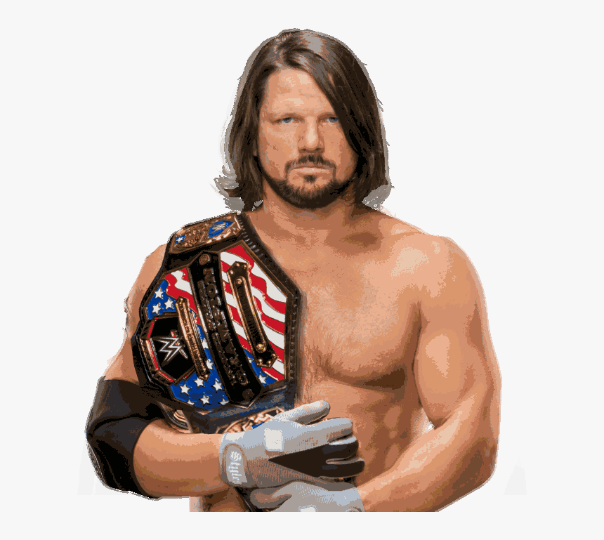 Transparent Wwe No Mercy Png - Aj Styles With United States Championship, Png Download, Free Download