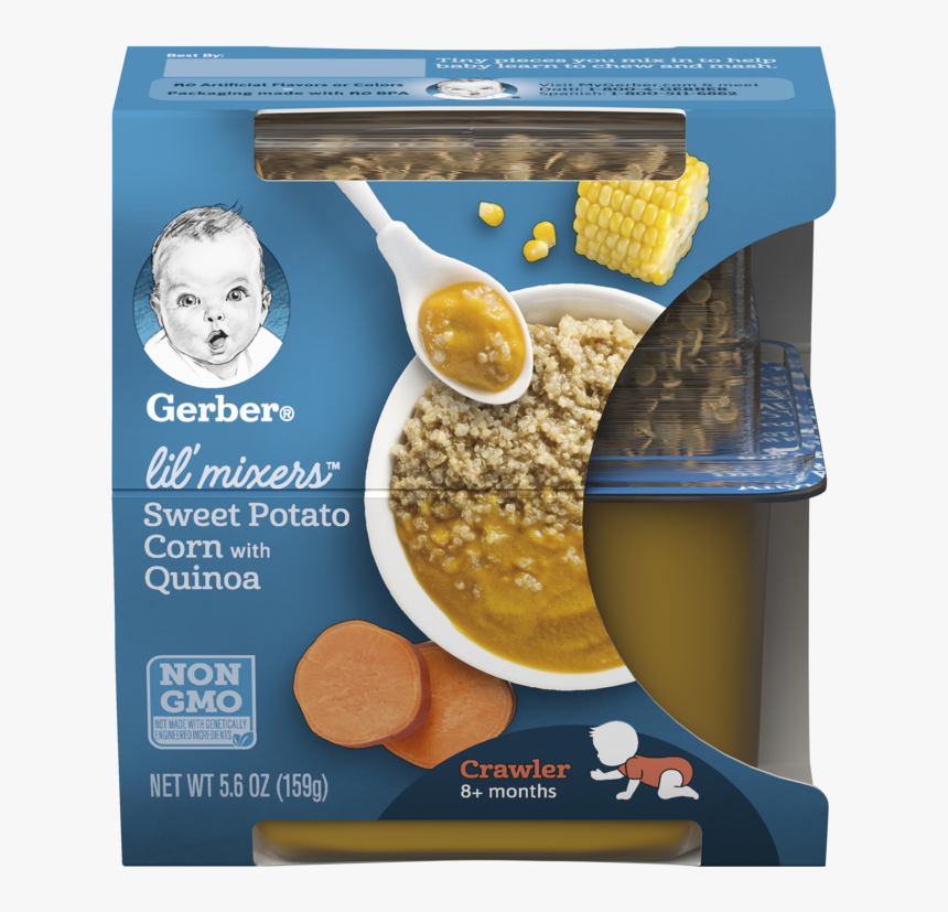 Sweet Potato Corn With Quinoa - Gerber 8 Month Foods, HD Png Download, Free Download