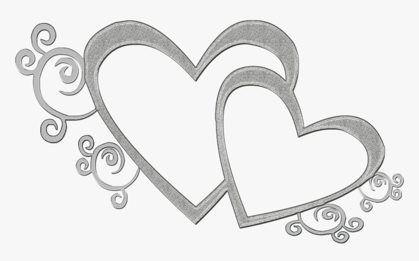 Blue Hearts Wedding Clipart - Silver Wedding Anniversary Clipart, HD Png Download, Free Download